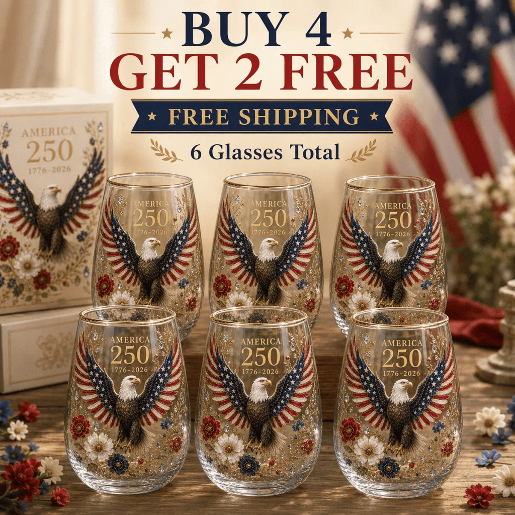 🦅America 250 Eagle Glass Tumbler🎁✨