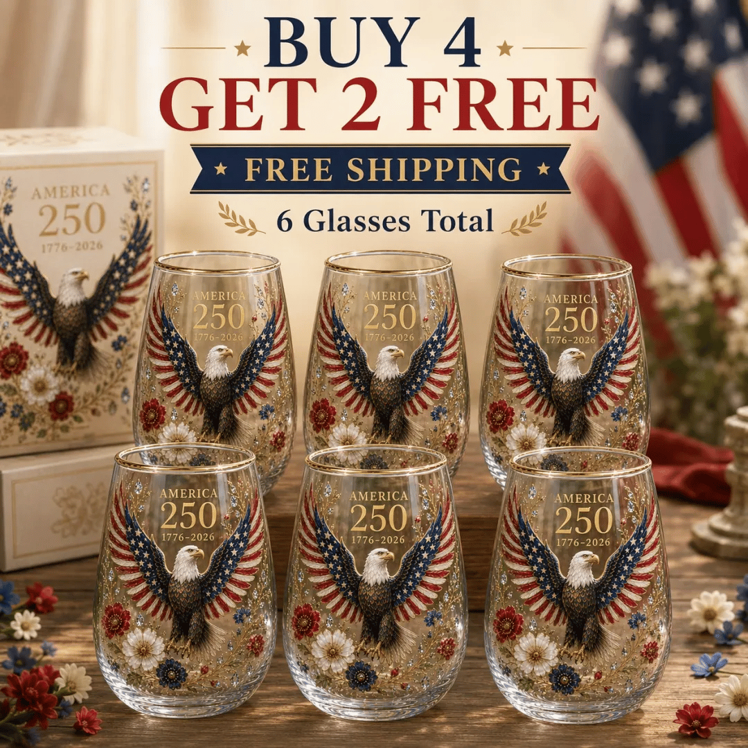 🦅America 250 Eagle Glass Tumbler🎁✨