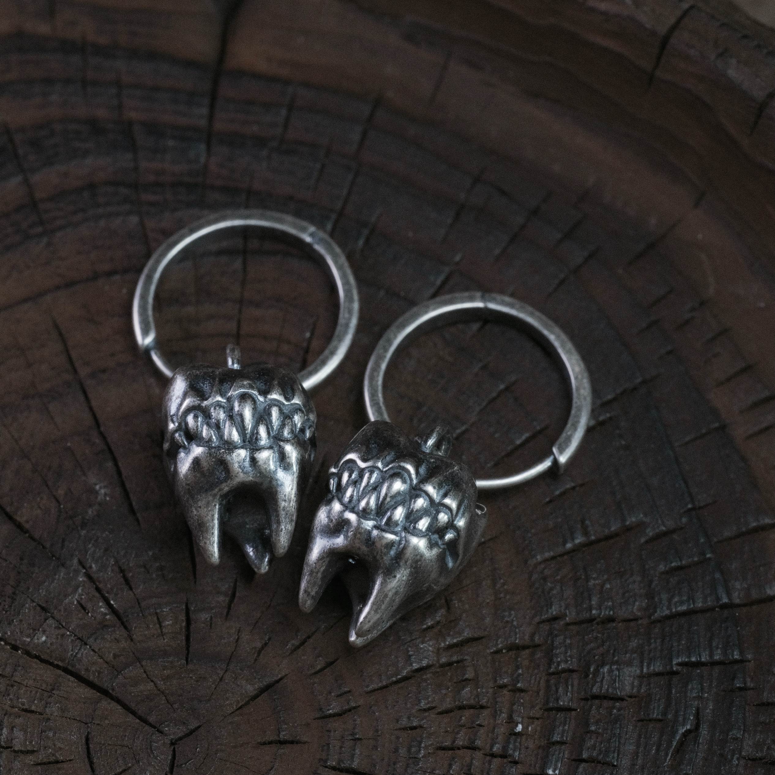 Silver Savage Bite ¡¤ Earrings