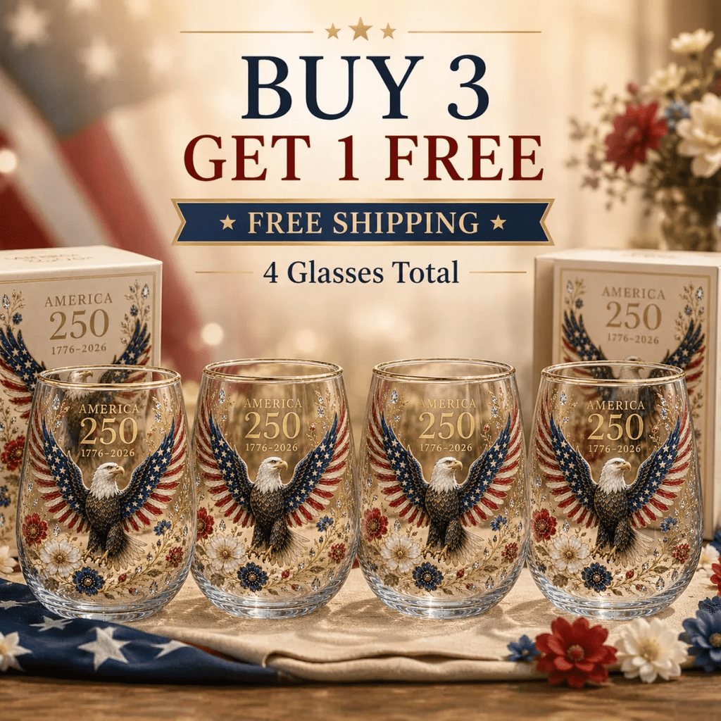 🦅America 250 Eagle Glass Tumbler🎁✨