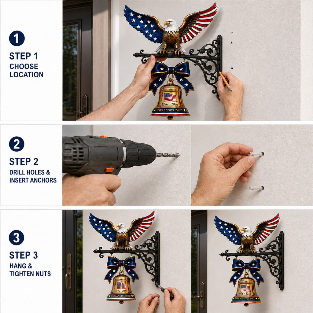 🔔🔔 Ring in the Semiquincentennial: 1776-2026 Spirit of Liberty Eagle Bell