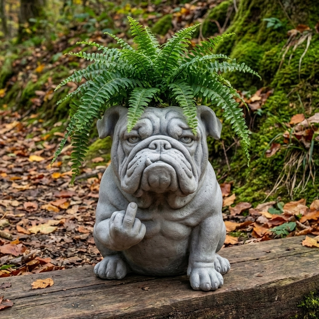 🐶Bulldog Planter — Instantly Infuse Your Plants with Personality 🌿